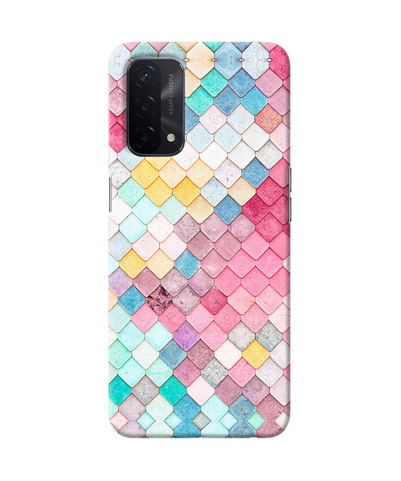 Colorful fish skin Oppo A74 5G Back Cover