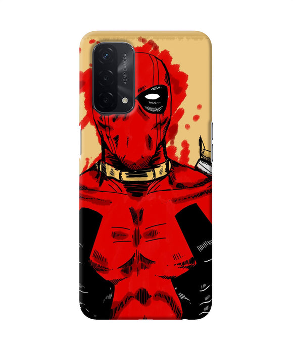 Blooded deadpool Oppo A74 5G Back Cover