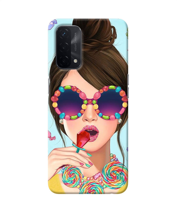 Fashion girl Oppo A74 5G Back Cover