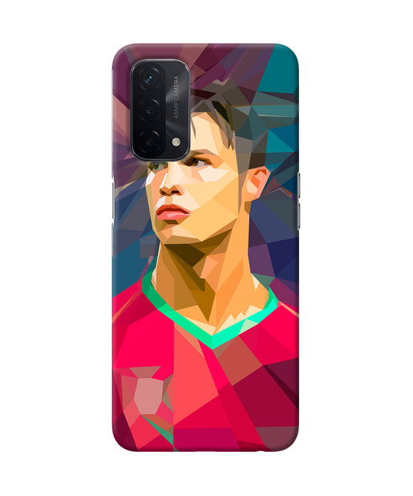 Abstract ronaldo Oppo A74 5G Back Cover