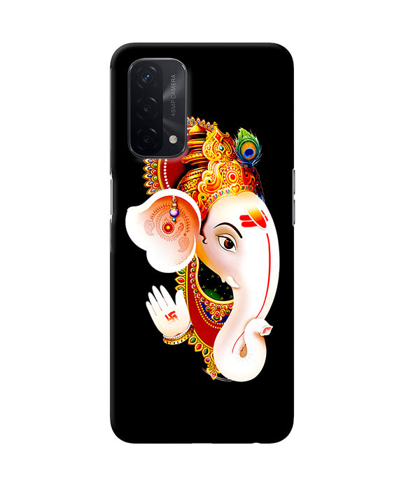 Lord ganesh face Oppo A74 5G Back Cover
