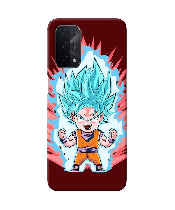 Goku little character Oppo A74 5G Back Cover