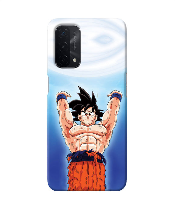 Goku super saiyan power Oppo A74 5G Back Cover