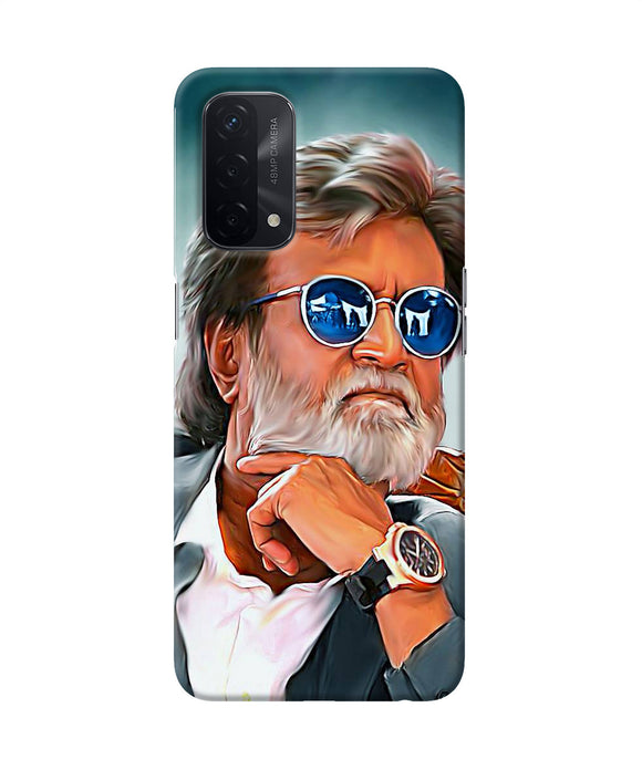 Rajnikant painting Oppo A74 5G Back Cover