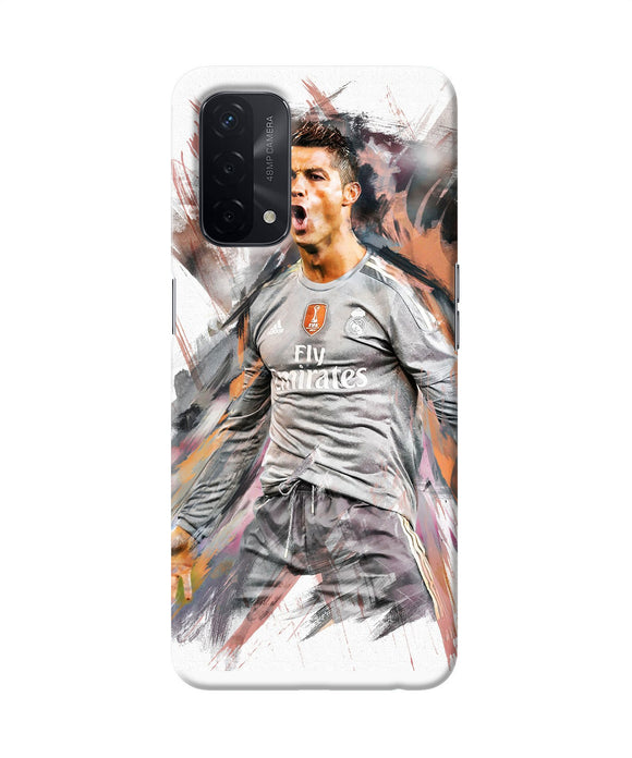 Ronaldo poster Oppo A74 5G Back Cover