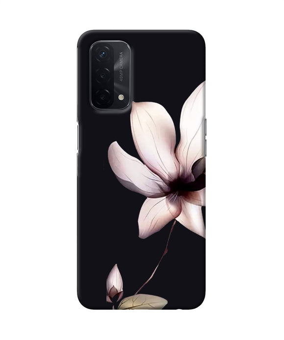 Flower white Oppo A74 5G Back Cover