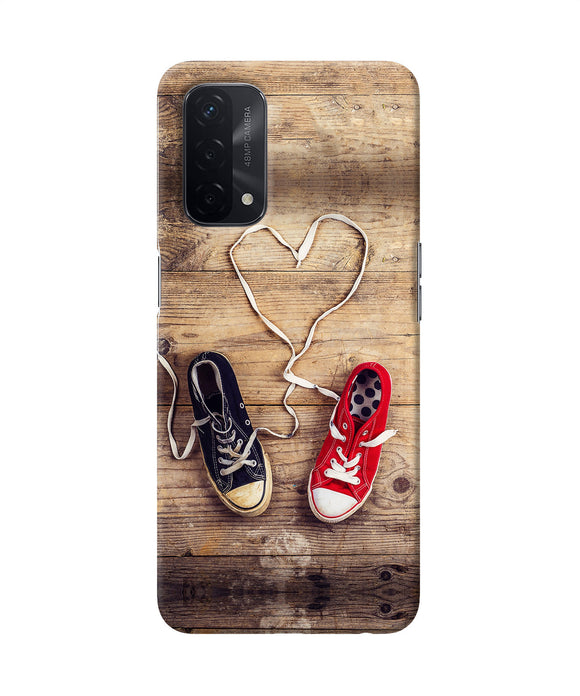 Shoelace heart Oppo A74 5G Back Cover
