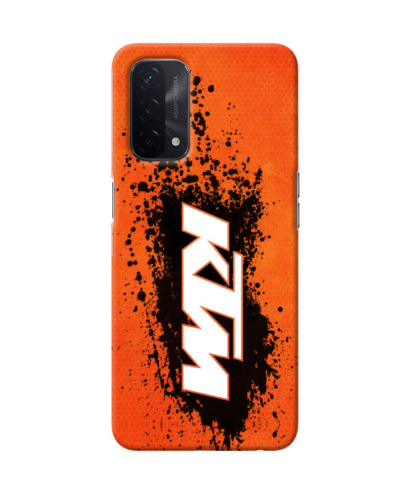 KTM black spray Oppo A74 5G Back Cover