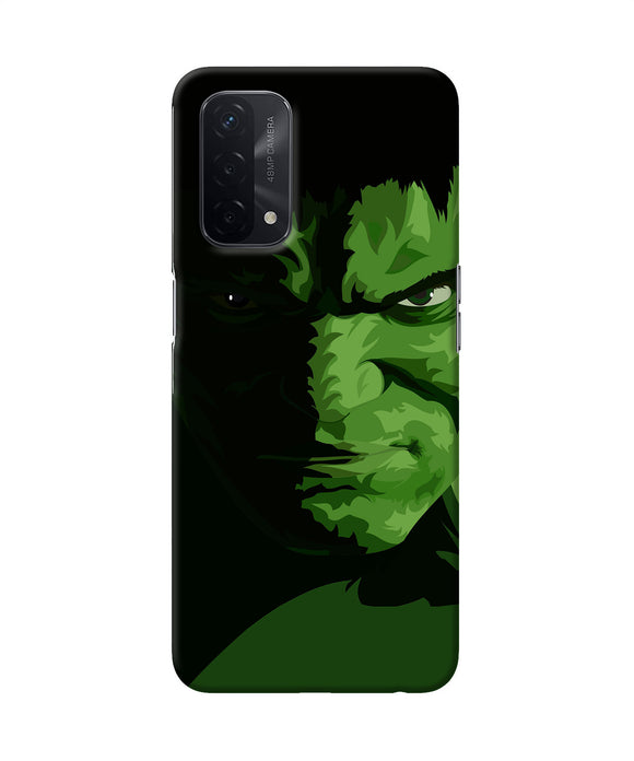 Hulk green painting Oppo A74 5G Back Cover