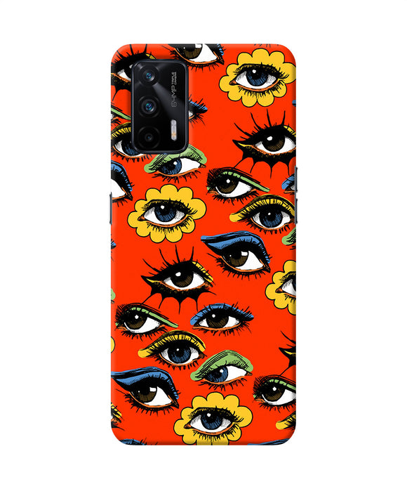 Abstract eyes pattern Realme X7 Max Back Cover