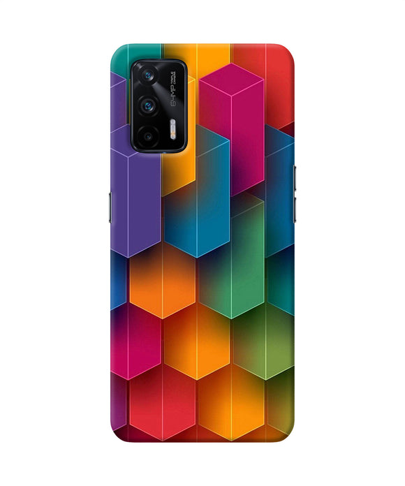 Abstract rectangle print Realme X7 Max Back Cover