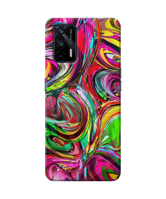 Abstract colorful ink Realme X7 Max Back Cover