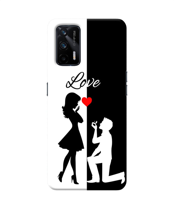 Love propose black and white Realme X7 Max Back Cover