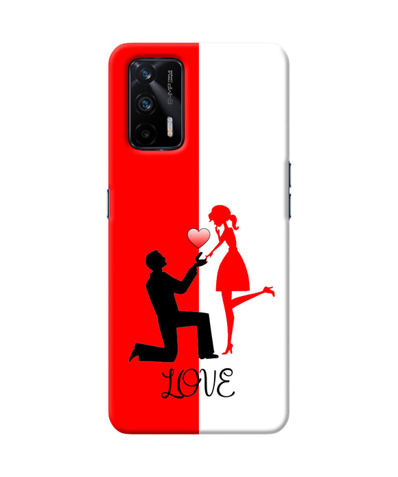 Love propose red and white Realme X7 Max Back Cover