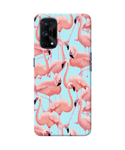 Abstract sheer bird print Realme X7 Pro Back Cover