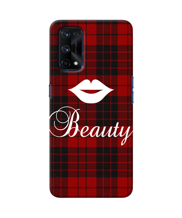 Beauty red square Realme X7 Pro Back Cover