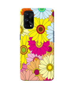 Abstract colorful flowers Realme X7 Pro Back Cover