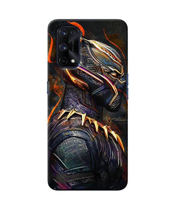 Black panther side face Realme X7 Pro Back Cover