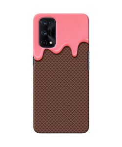 Waffle cream biscuit Realme X7 Pro Back Cover