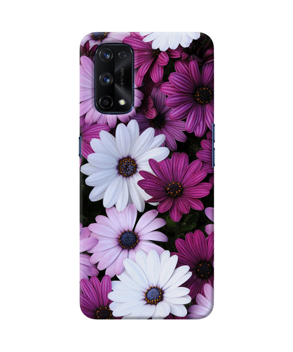 White violet flowers Realme X7 Pro Back Cover