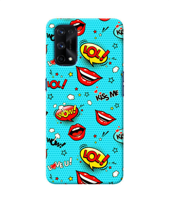 Lol lips print Realme X7 Pro Back Cover