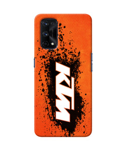 KTM black spray Realme X7 Pro Back Cover