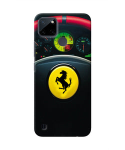 Ferrari Steeriing Wheel Realme C21Y/C25Y Real 4D Back Cover