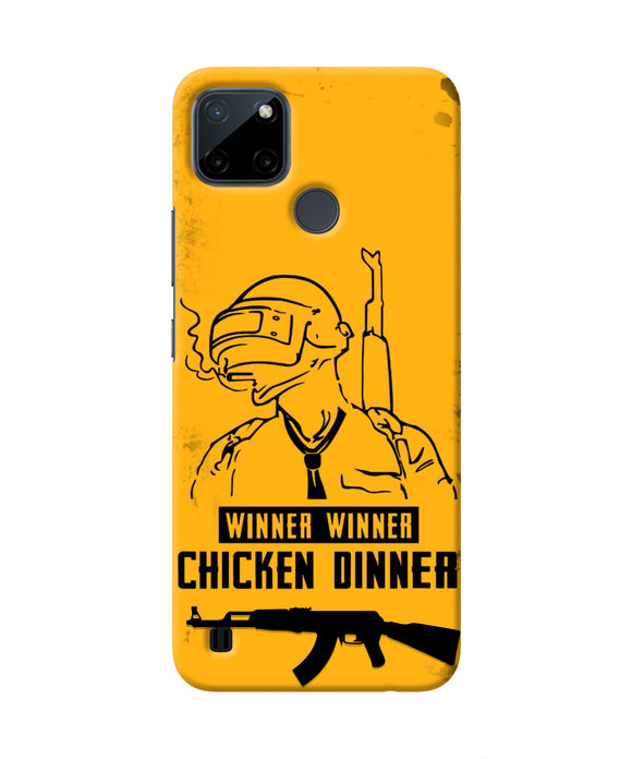 PUBG Chicken Dinner Realme C21Y/C25Y Real 4D Back Cover
