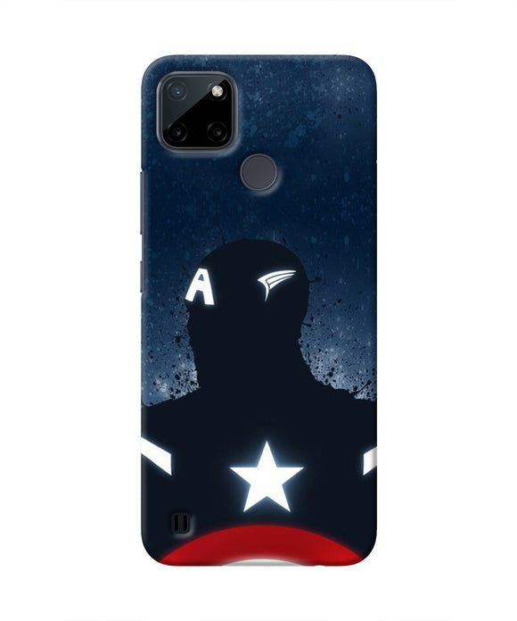 Captain america Shield Realme C21Y/C25Y Real 4D Back Cover