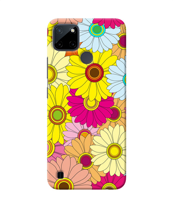 Abstract colorful flowers Realme C21Y/C25Y Back Cover