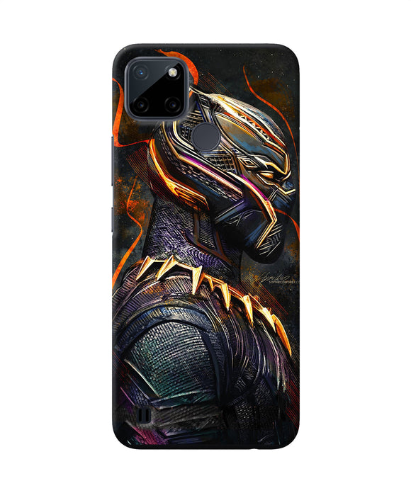 Black panther side face Realme C21Y/C25Y Back Cover