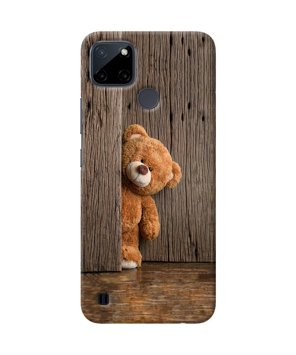 Teddy wooden Realme C21Y/C25Y Back Cover