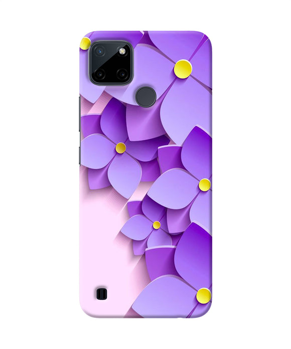 Violet flower craft Realme C21Y/C25Y Back Cover