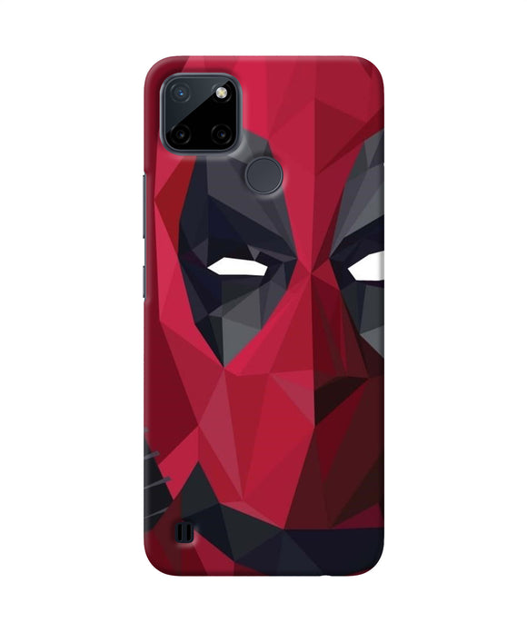 Abstract deadpool half mask Realme C21Y/C25Y Back Cover