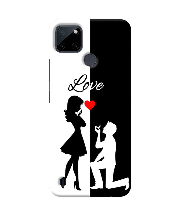 Love propose black and white Realme C21Y/C25Y Back Cover