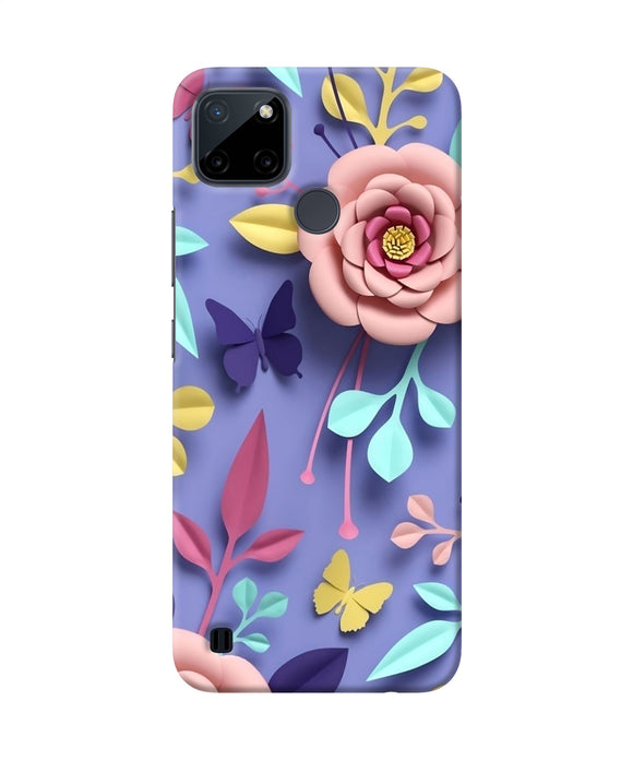 Flower canvas Realme C21Y/C25Y Back Cover