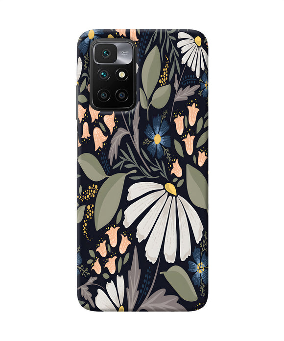 Flowers Art Redmi 10 Prime Back Cover