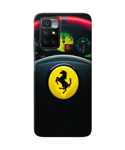 Ferrari Steeriing Wheel Redmi 10 Prime Real 4D Back Cover