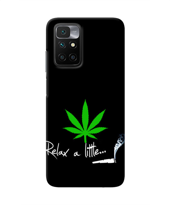 Weed Relax Quote Redmi 10 Prime Real 4D Back Cover