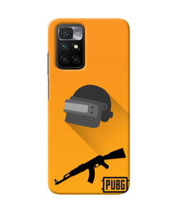 PUBG Helmet and Gun Redmi 10 Prime Real 4D Back Cover