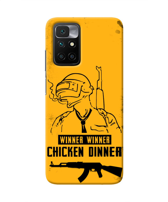 PUBG Chicken Dinner Redmi 10 Prime Real 4D Back Cover