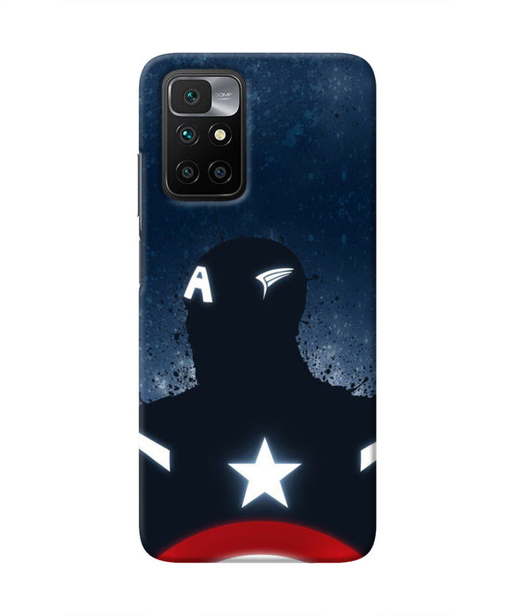 Captain america Shield Redmi 10 Prime Real 4D Back Cover