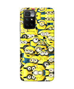 Minions mini crowd Redmi 10 Prime Back Cover