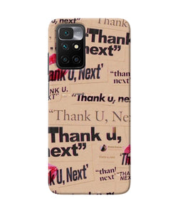 Thank you next Redmi 10 Prime Back Cover