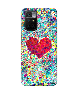 Red heart print Redmi 10 Prime Back Cover