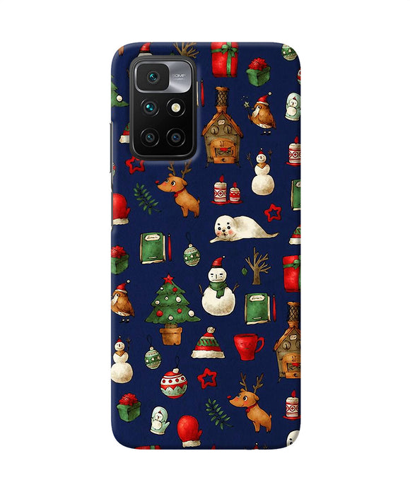 Canvas christmas print Redmi 10 Prime Back Cover