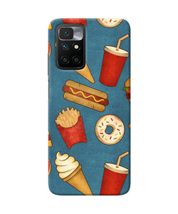 Abstract food print Redmi 10 Prime Back Cover