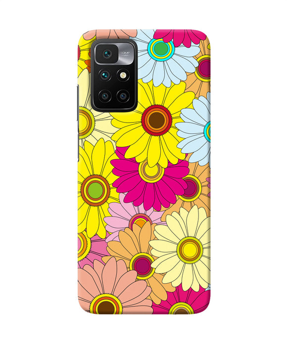 Abstract colorful flowers Redmi 10 Prime Back Cover