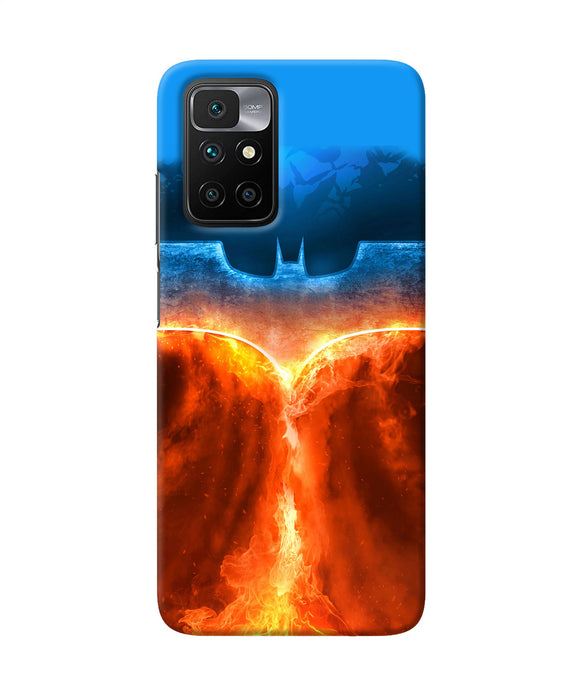 Burning batman logo Redmi 10 Prime Back Cover