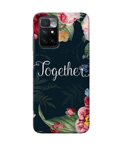 Together flower Redmi 10 Prime Back Cover